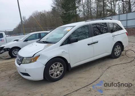 2011 Honda Odyssey Lx z USA, uszkodzony, nr VIN 5FNRL5H23BB054916